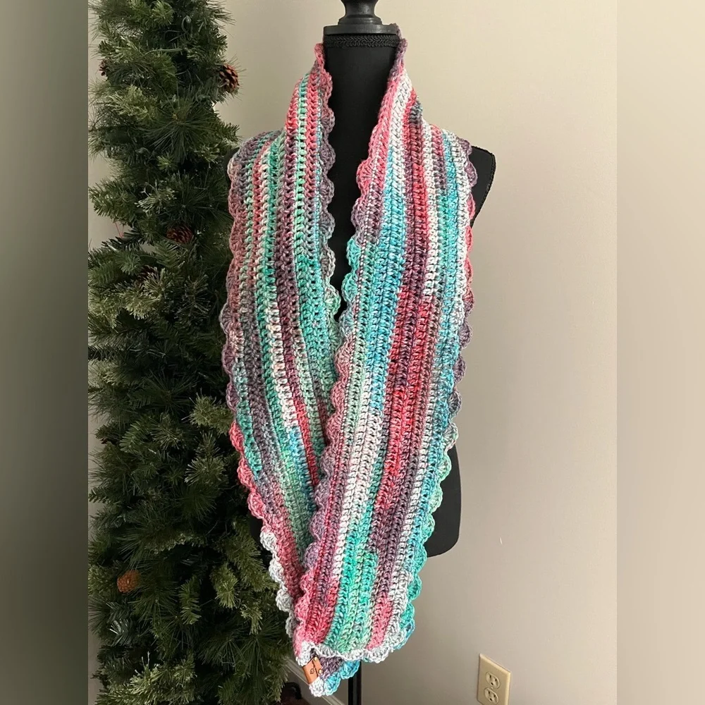 Multicolor Striped Scarf - Picture 2 of 3